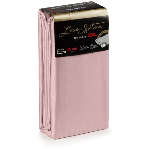 Montažni čaršav Svilanit Luxe Sateen XXL rose univ Slike