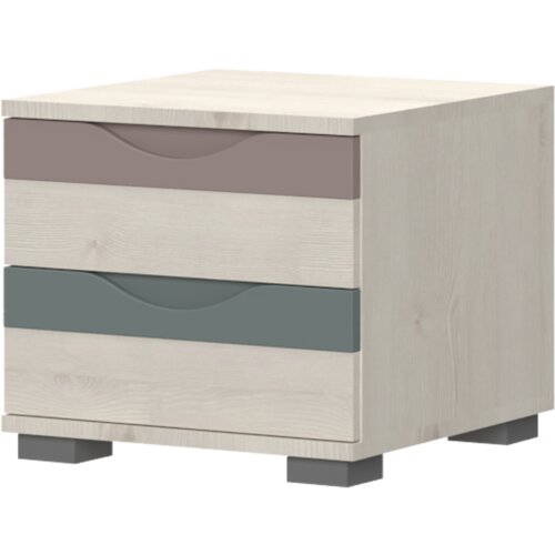 Jela Jagodina noćni stočić JOY-NS2 - kolekcija Joy - Polarni bor/Joy - 44x39x46 cm Slike