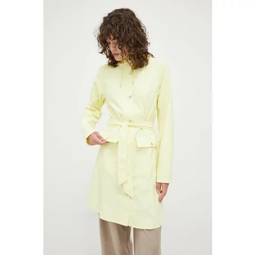 Rains Vodoodporna jakna 18130 Curve Jacket ženska, rumena barva