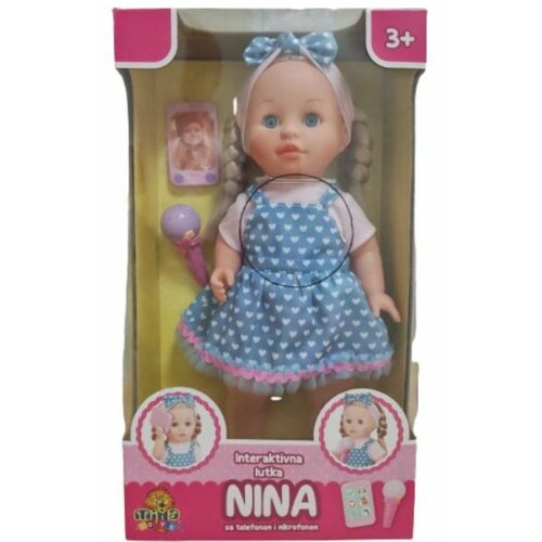 Interaktivna lutka Nina sa telefonom i mikrofonom Cene