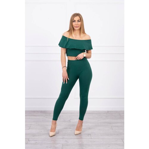 Kesi Set with dark green ruffle Cijene