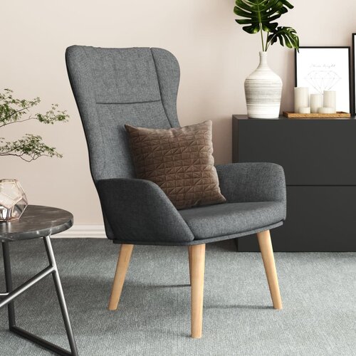 The Living Store Stol za sproščanje temno sivo blago - Stol Za Sproščanje, (21420394) Cene