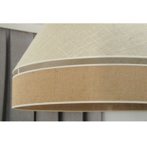  Duolla - Viseći luster na sajli YUTE AVIGNON 1xE27/15W/230V, prečnik 60 cm, siva/braon Slike
