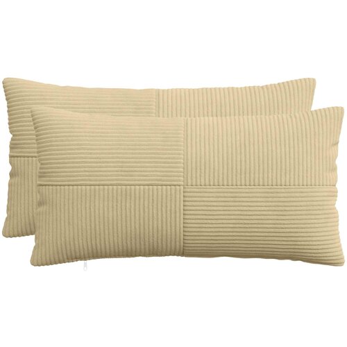  Presvlaka za jastuk 2 pcs ALMELO Siva zelena 40 x 80 cm Kord Cene