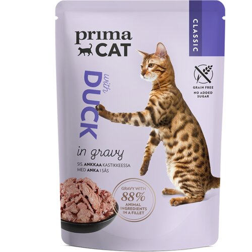 PRIMA CAT hrana za mačke - sos pačetina 85g Slike