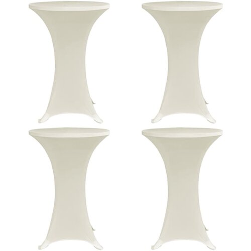 Za stol za stajanje &amp;Oslash; 60 cm krem rastezljiva 4 kom Slike