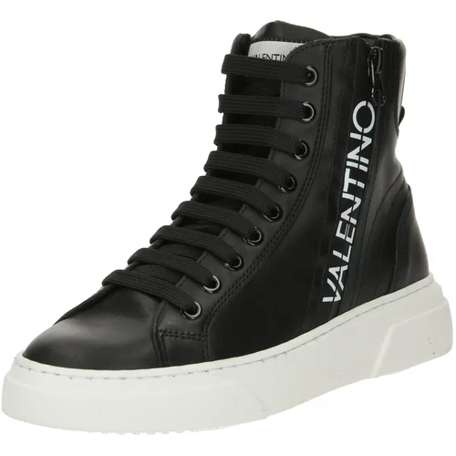 Valentino Shoes Visoke tenisice crna / bijela