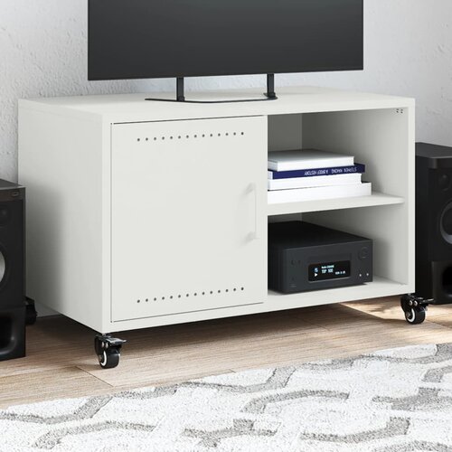 vidaXL TV ormarić bijeli 68 x 39 x 43,5 cm hladno valjani čelik Cijene