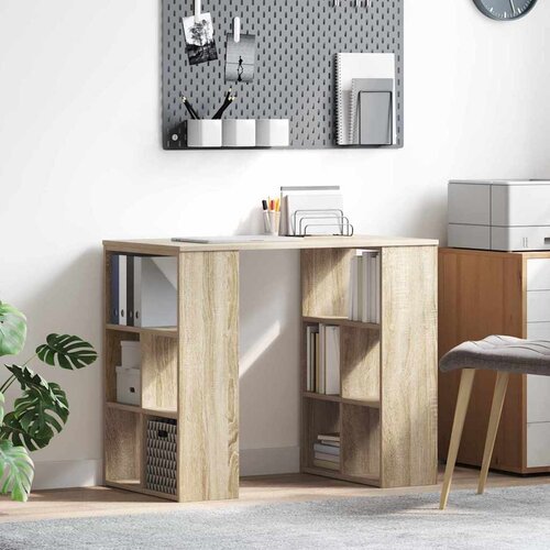  Stol s policom Sonoma hrast 90 x 50 x 75 cm Konstruirano drvo Cijene