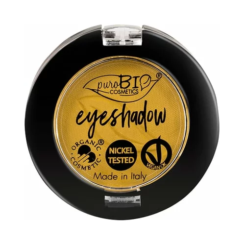 puroBIO cosmetics compact eye shadow - 18 giallo indiano (mat) novo