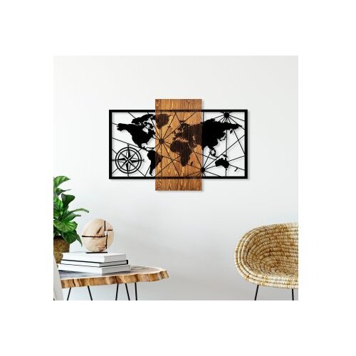 Wallxpert Zidna dekoracija Mapa svijeta 3 M, 84x57cm Slike