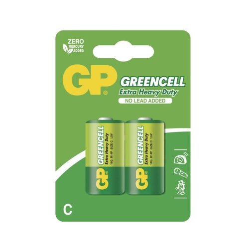  Baterija GP GREENCELL cink-kloridna R14 C 2 blister 2/1 Cene