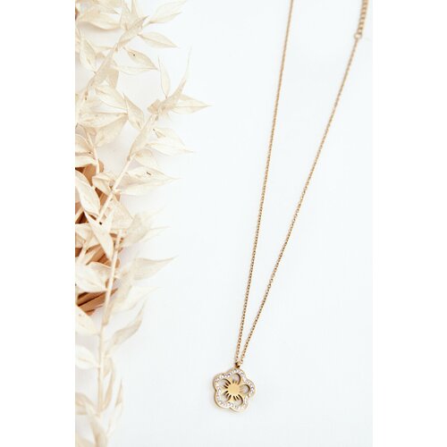 Kesi Women's necklace with golden flower Cene