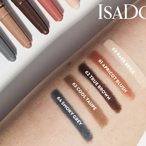 IsaDora The Eyeshadow Stick Matte dolgoobstojna senčila za oči v svinčniku z mat učinkom odtenek 1.2 g Slike
