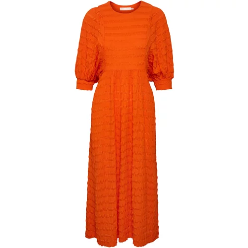 InWear Pletena obleka oranžna