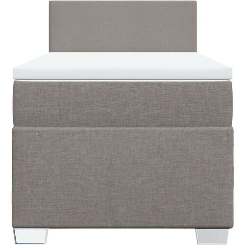 vidaXL Box spring postelja z vzmetnico taupe 80x200 cm blago, (21291001) Cene