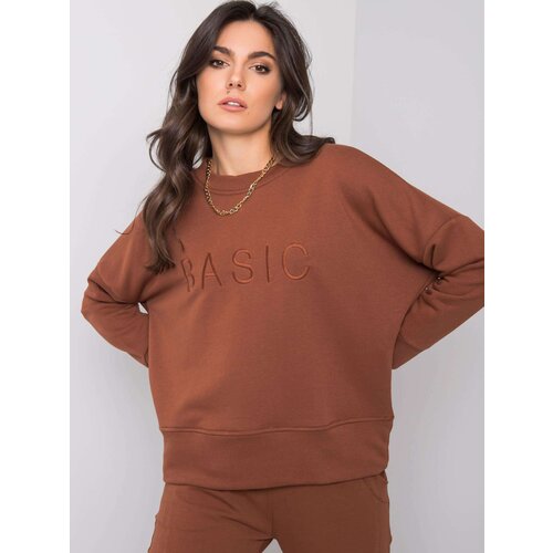 BASIC Feel Good Sweatshirt-RV-BL-6080.19-dark brown Cene
