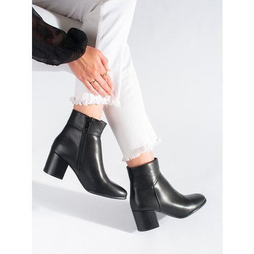 Sergio Leone Black ankle boots on a block by Slike