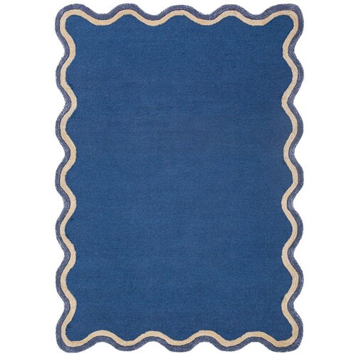 Flair Rugs Tamno plavi ručno rađen tepih od mje&scaron;avine vune 160x230 cm Rivo Wool &ndash; Cijene