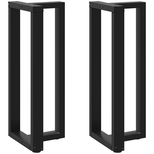 vidaXL Noge barske mize T-oblike 2 kosa črna 40x35x(100-101) cm jeklo Cene