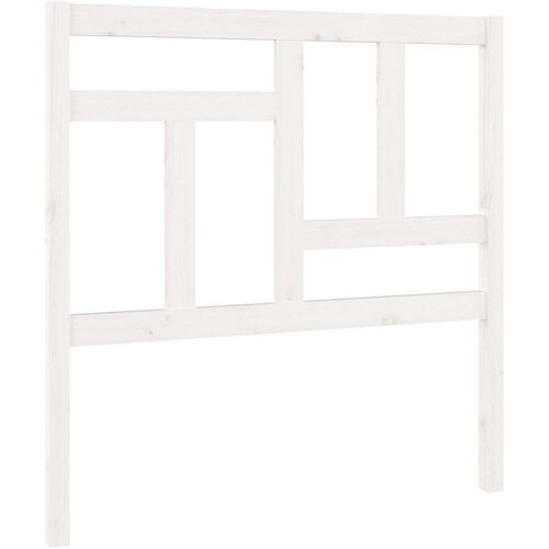 Maison Chic posteljno vzglavje - vzglavna omarica - nočna omarica belo 95,5x4x100 cm trdna borovina, (21706236) Slike