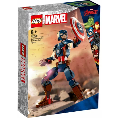 Lego Marvel 76258 Konstrukcijska figura Stotnik Amerika