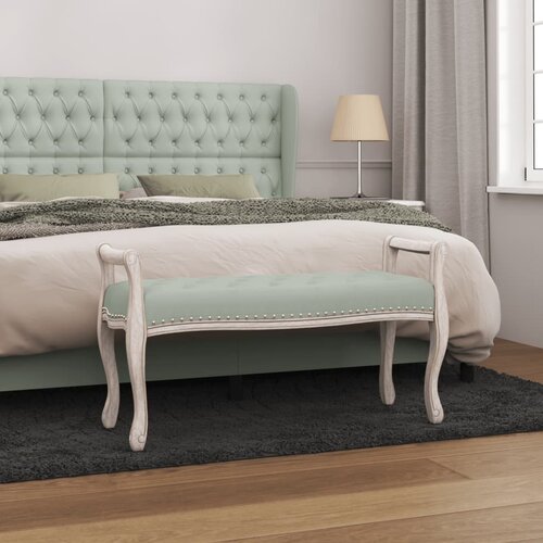 VidaXL Klop svetlo siva 110x45x60 cm žamet Slike