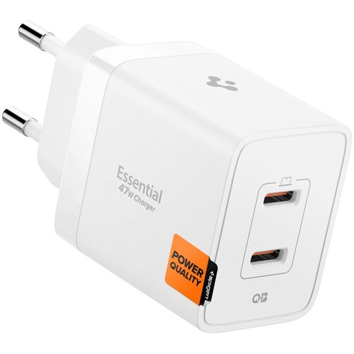 Spigen ESSENTIAL 47W 2-PORTNI STENSKI POLNILEC ZA IPHONE IN SAMSUNG, (5000336753) Slike