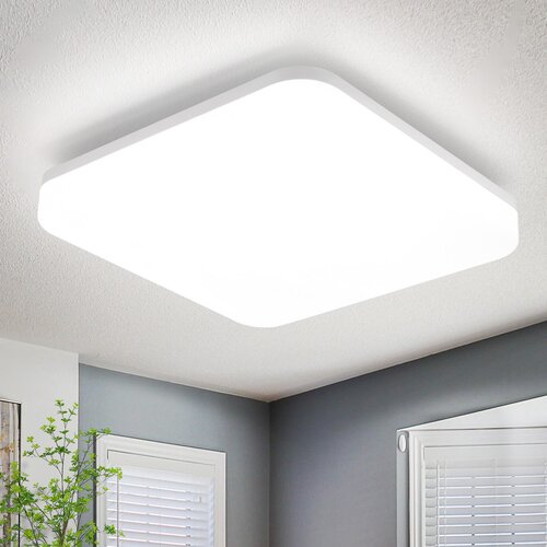 Nettlife LED stropna svetilka 22CM kvadratna kopalniška svetilka IP54 18W bela 5000K, (22111278) Cene