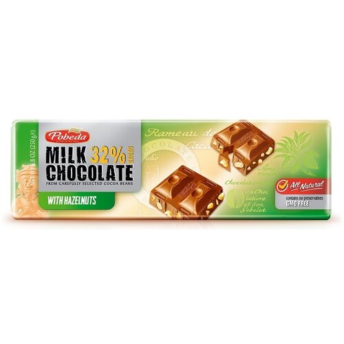  Čokolada POBEDA le&amp;scaron;nik 220g Slike