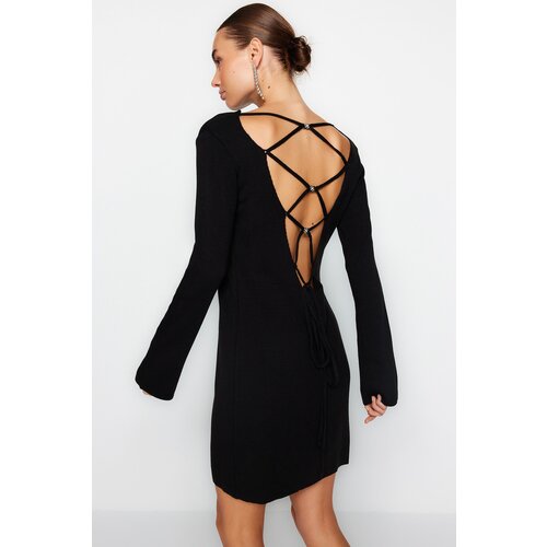 Trendyol Black Mini Knitwear Dress Slike