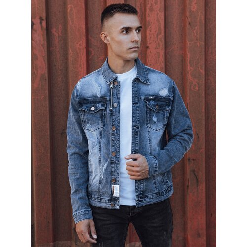 DStreet Kurtka męska jeansowa niebieska Slike