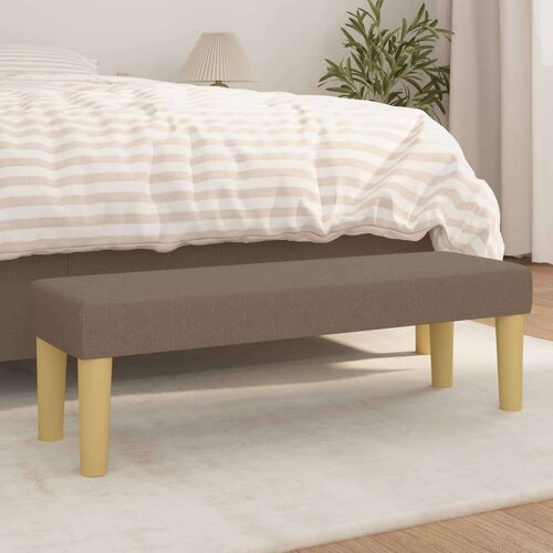 Klupa smeđesivi 100x30x30 cm od tkanine Cijene