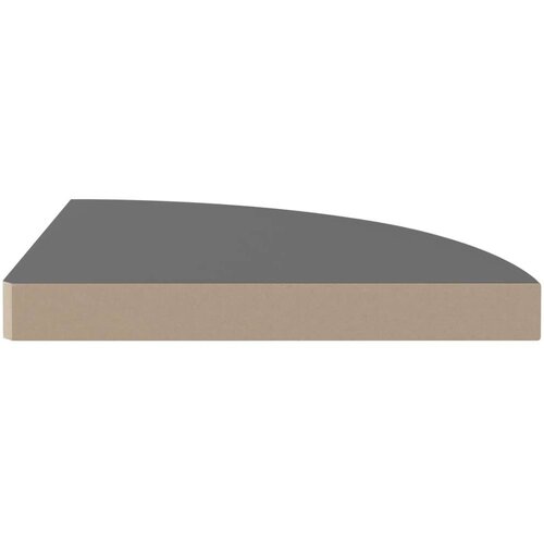 VidaXL Kotne police 2 kosa visok sijaj sive 35x35x3,8 cm MDF Slike
