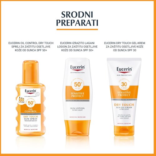 Eucerin Sun Oil Control Tinted Gel krema za sunčanje SPF 50+ nijansa Medium 50 ml Slike