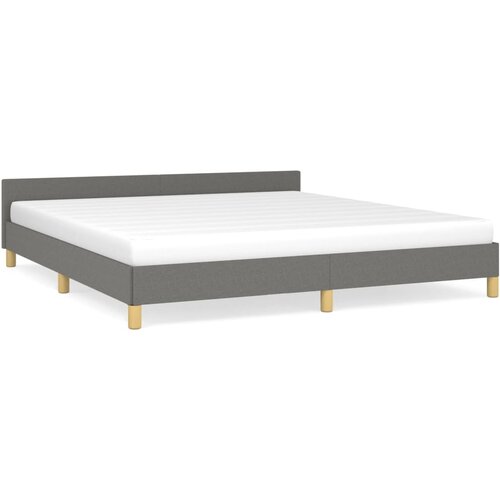 vidaXL okvir za krevet s uzglavljem tamnosivi 180 x 200 cm od tkanine Cijene