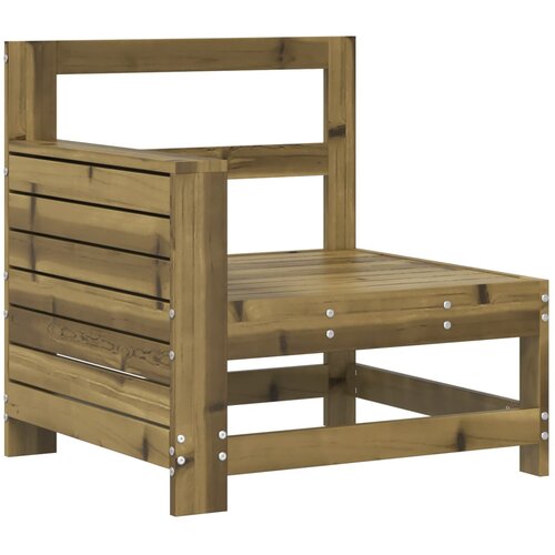Maison Chic Vrtni kavč - Zunanji kavč 69x62x70,5 cm impregnirana trdna borovina, (22041716) Slike