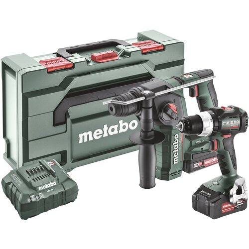 Metabo bs 18 lt bl + bh 18 ltx bl 16 685182000 akumulatorsko vrtalno kladivo\, akumulatorski vrtalni vijačnik 18 v 2.0 ah\, 4.0 ah li-ion vklj. 2 akumulatorja\, vklj. kovček\, vklj. polnil, (21522812) Cene