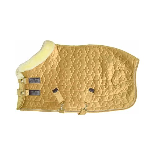 Kentucky Horsewear Turnirsko pregrinjalo "Velvet" mustard yellow - 140 cm