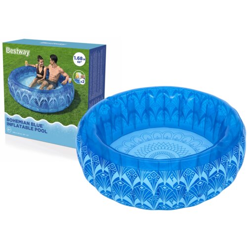  Bazen na napuhavanje 168 x 53 cm Bestway 54479 - Plavi Slike
