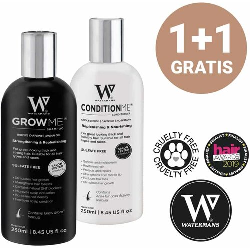 WATERMANS paket | šampon + regenerator za rast kose Slike