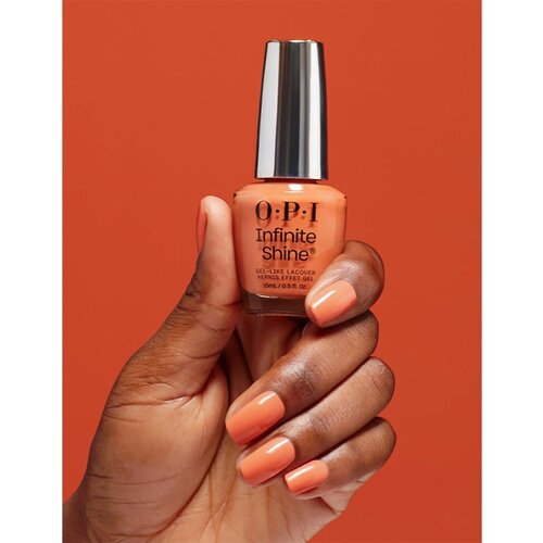 OPI Infinite Shine Silk lak za nokte s gel efektom Always within Peach 15 ml Slike