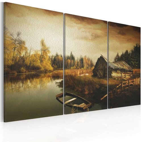  Slika - Idyllic village - triptych 90x60 Slike