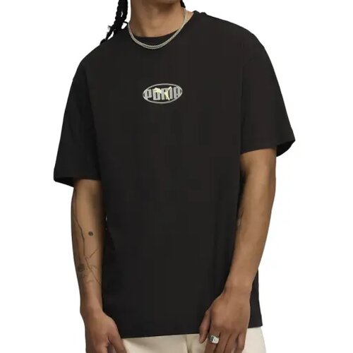 Puma Mu&amp;scaron;ka majica Ess Logo Lac Reaxed Execuiton Tee, Crna Slike