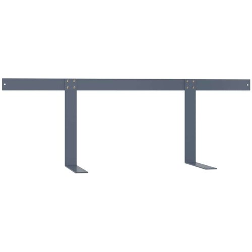  Naslon za sofu od paleta svjetlosivi 110 cm željezni Slike