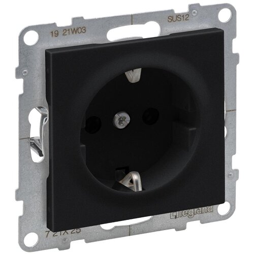 Legrand Kućna SCHUKO utičnica 250V/16A SUNO crna Cene