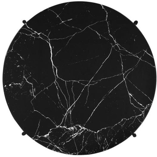 Livetastic Klubska Miza Marble, Črna, &amp;Oslash; 84cm Slike