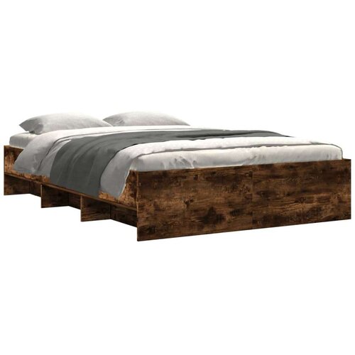 vidaXL okvir za krevet boja hrasta 140x190 cm konstruirano drvo Cijene