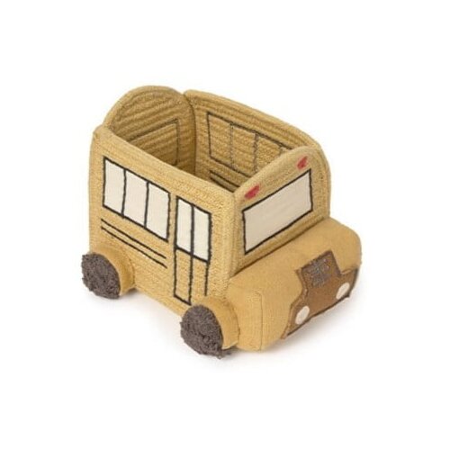 Lorena Canals Oker žuta tekstilna dječja kutija za pohranu 22x19x15 cm School Bus – Cene