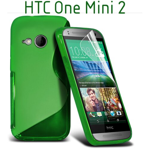  Gumijasti / gel Sline etui za HTC One Mini 2 - zeleni Slike
